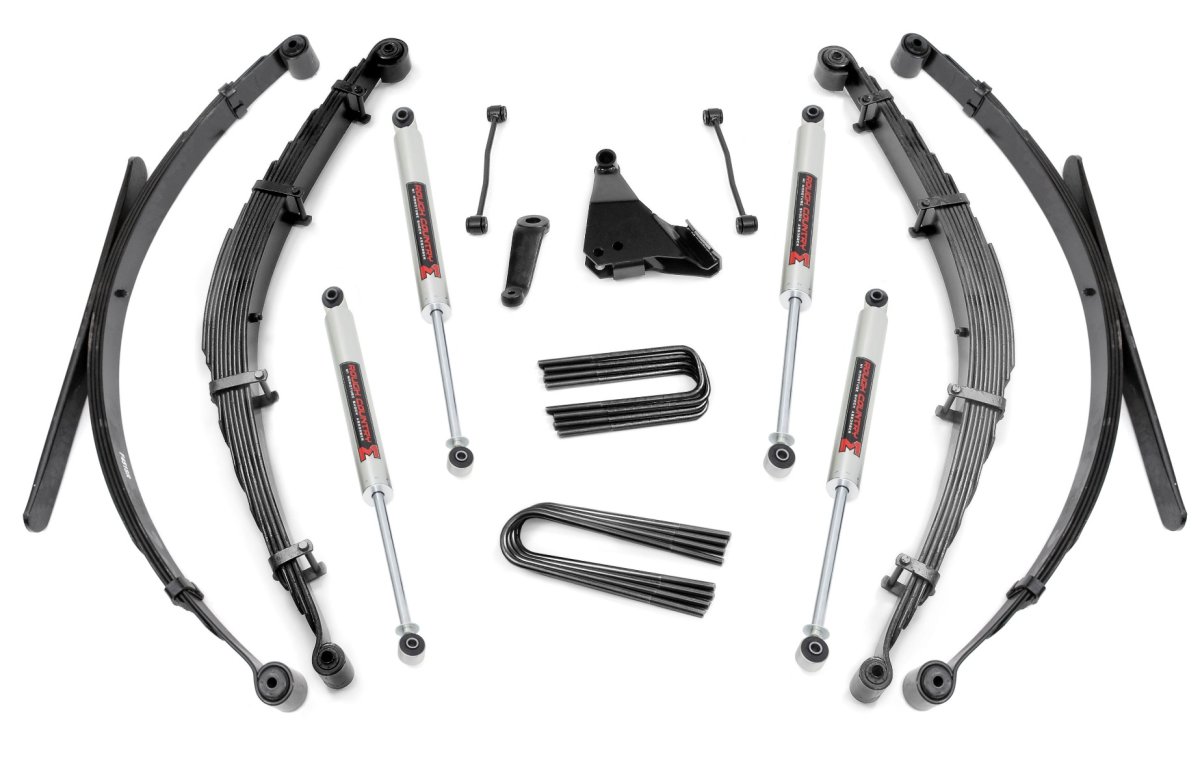 Ford F-350 Super Duty Suspension Lift Kit - Rear - Rough Country - 6 Inch Lift + M1 - 1999